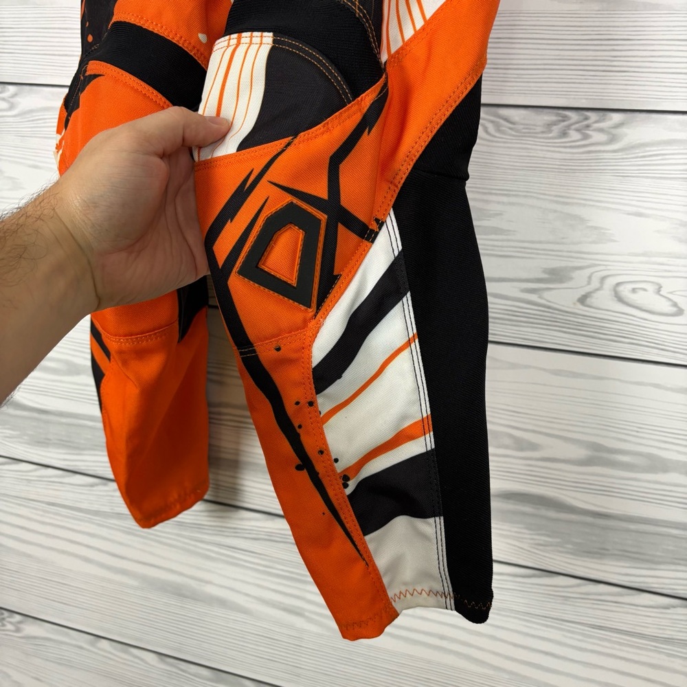 FOX RACING 180 YOUTH KIDS MOTOCROSS PANTS ORANGE BLACK SIZE 24 (AGE 8) - Picture 5 of 13